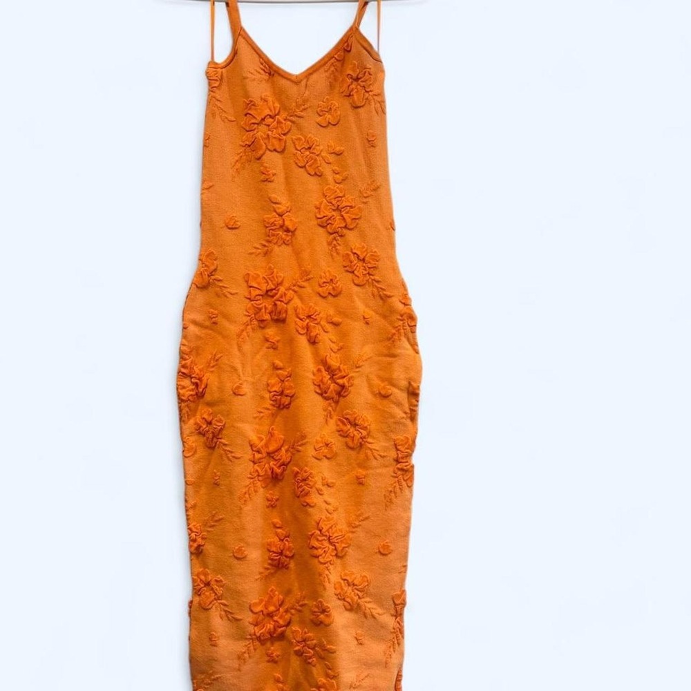 torn by ronny kobo orange dress